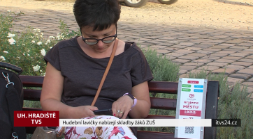 Hudební lavičky hrají skladby žáků ZUŠ