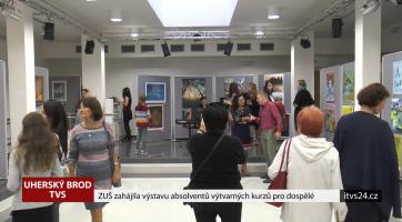 ZUŠ zahájila výstavu absolventů výtvarných kurzů pro dospělé