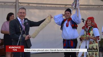 Právo si letos v Kunovicích převzali stárci Zdeněk Bartoň a Nikola Burešová