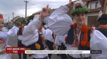 Víkend patřil v Ostrožské Nové Vsi tradičním hodům s právem