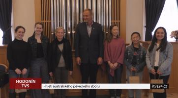 Na radnici v Hodoníně přijali australský pěvecký sbor