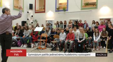 Gymnázium patřilo jedinečnému hudebnímu vystoupení