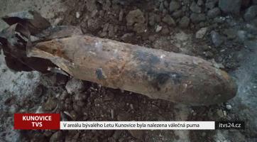 V areálu bývalého Letu Kunovice byla nalezena bomba