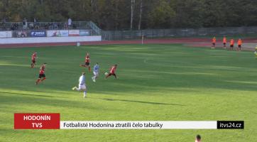 Fotbalisté Hodonína ztratili čelo tabulky