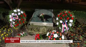 Pietní akt připomněl 101. výročí založení Československé republiky