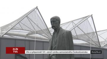Zlín si připomněl 101. výročí vzniku ČSR
