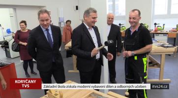 Základní škola získala moderní vybavení dílen a odborných učeben