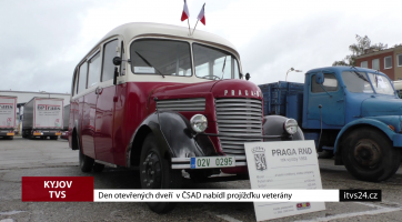 Den otevřených dveří v ČSAD nabídl projížďku veterány