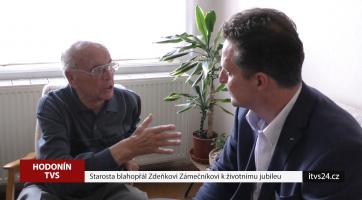 Starosta poblahopřál Zdeňkovi Zámečníkovi k životnímu jubileu