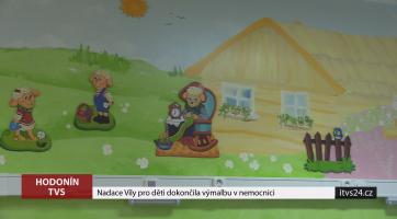 Nadace Víly pro děti dokončila výmalbu v nemocnici