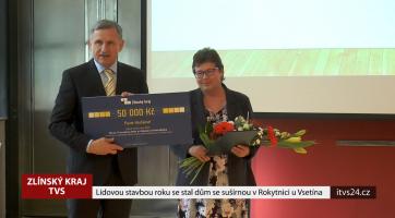 Lidovou stavbou roku se stal dům se sušírnou v Rokytnici u Vsetína