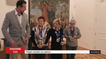 Na hodonínské radnici přijali veslaře