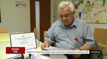 Výleta byl oceněn jako osobnost neziskového sektoru Jihomoravského kraje