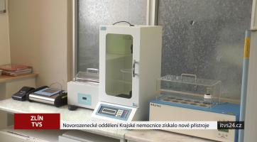 Novorozenecké oddělení Krajské nemocnice získalo nové přístroje