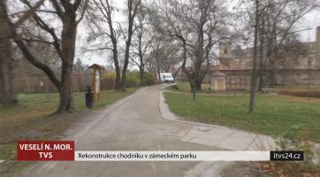 Chodník v zámeckém parku prošel rekonstrukcí