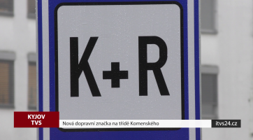 Na třídě Komenského v Kyjově se objevila nová dopravní značka