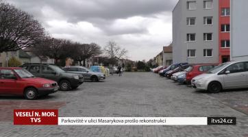 Parkoviště v ulici Masarykova prošlo rekonstrukcí