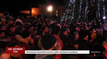 Rozsvícení vánočního stromu mělo charitativní podtext