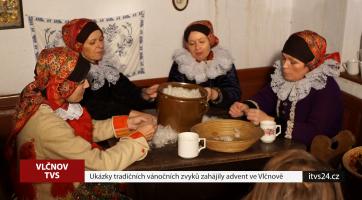 Ukázky vánočních zvyků zahájily advent ve Vlčnově