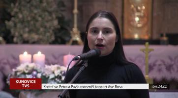 Kostel sv. Petra a Pavla rozezněl koncert Ave Rosa