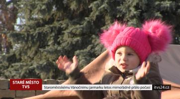 Staroměstskému vánočnímu jarmarku letos mimořádně přálo počasí