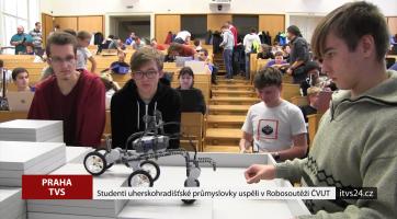 Studenti uherskohradišťské průmyslovky uspěli v Robosoutěži ČVUT