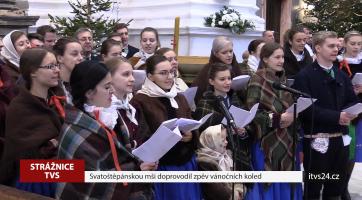Svatoštěpánskou mši doprovodil zpěv vánočních koled