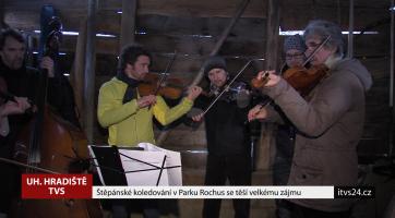 Štěpánské koledování v Parku Rochus se těší velkému zájmu
