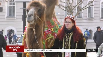 Před hodonínskou radnici zavítali Tři králové