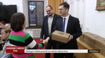 Zástupci města pozvali na radnici dárce krve