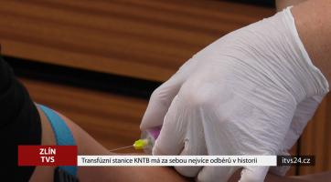 Transfúzní stanice KNTB má za sebou nejvíce odběrů v historii