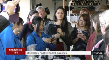 Střední školu ve Strážnici navštívili studenti z Japonska