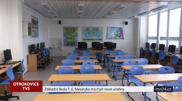 Základní škola T. G. Masaryka má čtyři nové učebny