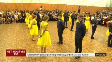 Společenský ples se nesl v pohádkovém duchu Krásky a zvířete