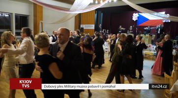 Dobový ples Military muzea pobavil i pomáhal