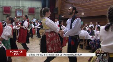Tradiční krojový ples letos slavil už své desáté jubileum