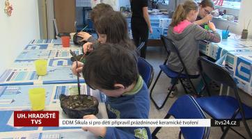 DDM Šikula si pro děti připravil prázdninové keramické tvoření