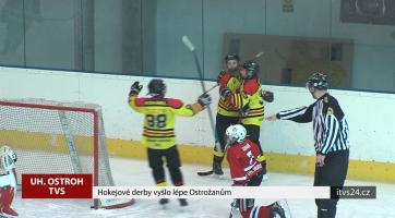 Hokejové derby vyšlo lépe Ostrožanům