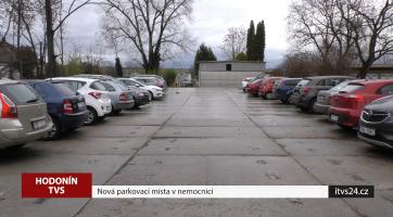 V hodonínské nemocnici přibyla nová parkovací místa