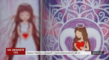 V komunitní kavárně Cafe 21 probíhá výstava "Naděje v obrazech"