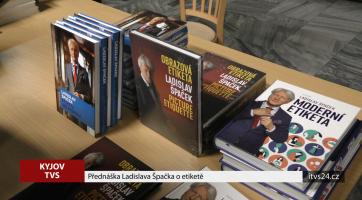 Ladislav Špaček přednášel v Kyjově o etiketě