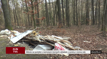 Město se potýká s nárůstem černých skládek v centru i mimo něj