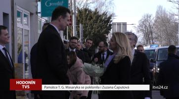Památce T. G. Masaryka se poklonila i Zuzana Čaputová
