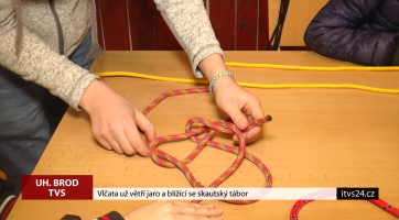 Vlčata už větří jaro a blížící se skautský tábor