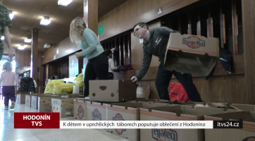 K dětem v uprchlických táborech putuje oblečení z Hodonína