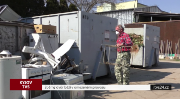 Sběrný dvůr běží v omezeném provozu