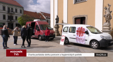 Charita pořádala sbírku potravin a hygienických potřeb