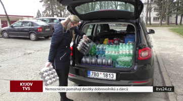 Nemocnicím pomáhají desítky dobrovolníků a dárců