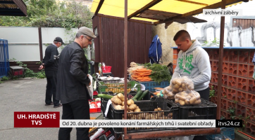 Od 20. dubna je povoleno konání farmářských trhů i svatební obřady