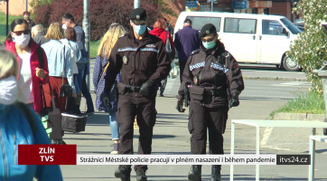 Strážníci pracují v plném nasazení i během pandemie